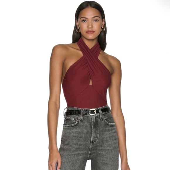 ALIX NYC REVOLVE HALTER NECK BODYSUIT - Picture 1 of 12